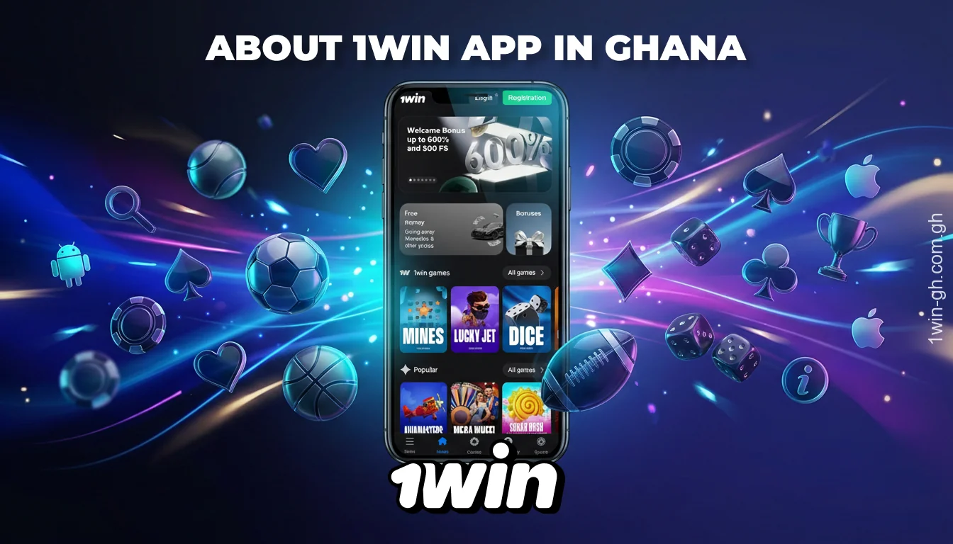 The 1win app in Ghana supports fast payments in GHS, popular sports betting, casino games, and bonuses